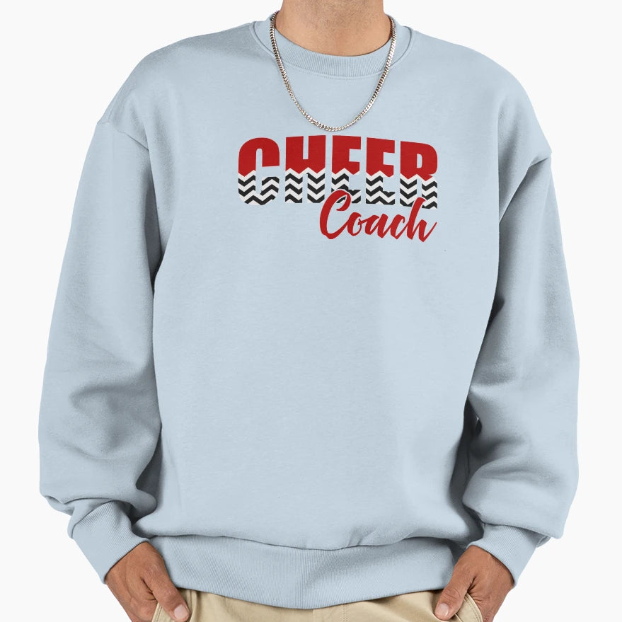 Cheer Coach Proud Cheerleading Sweatshirt - Custom Art Print Unisex - T-Shirt, Sweatshirt, Hoodie