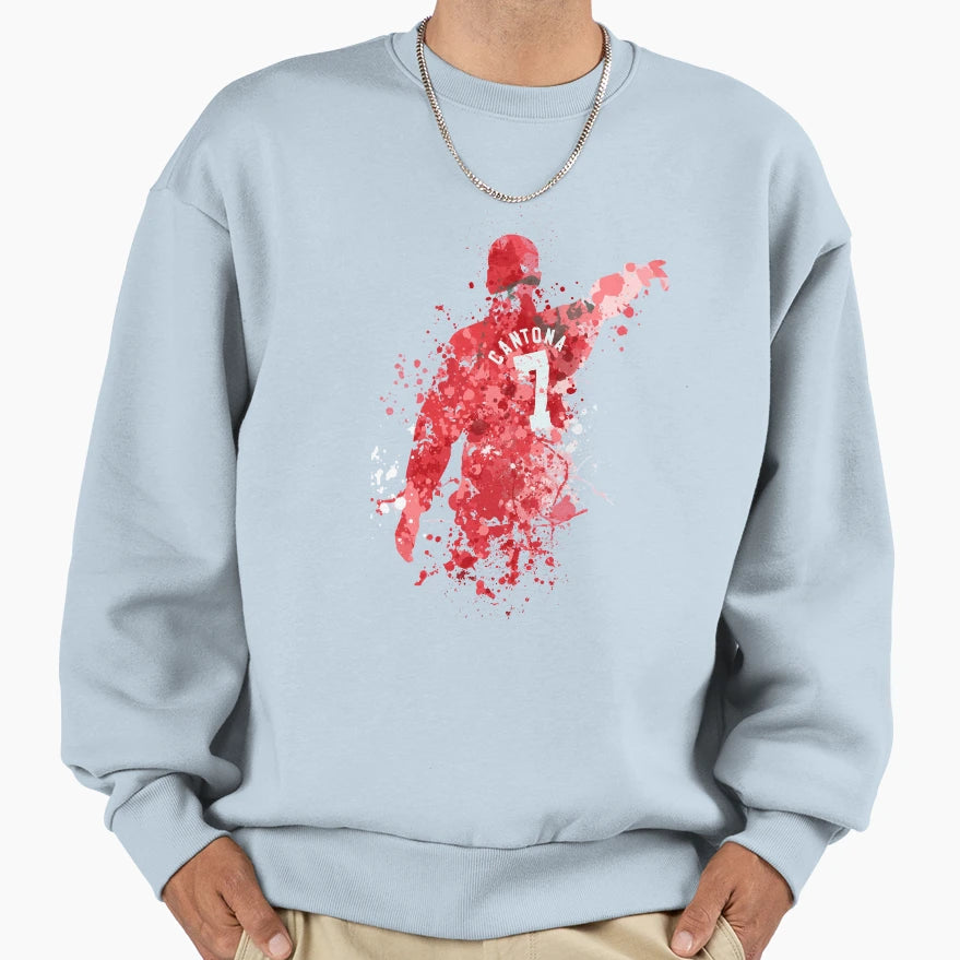 Eric Cantona Art Sweatshirt - Streetwear Style Unisex - T-Shirt, Sweatshirt, Hoodie