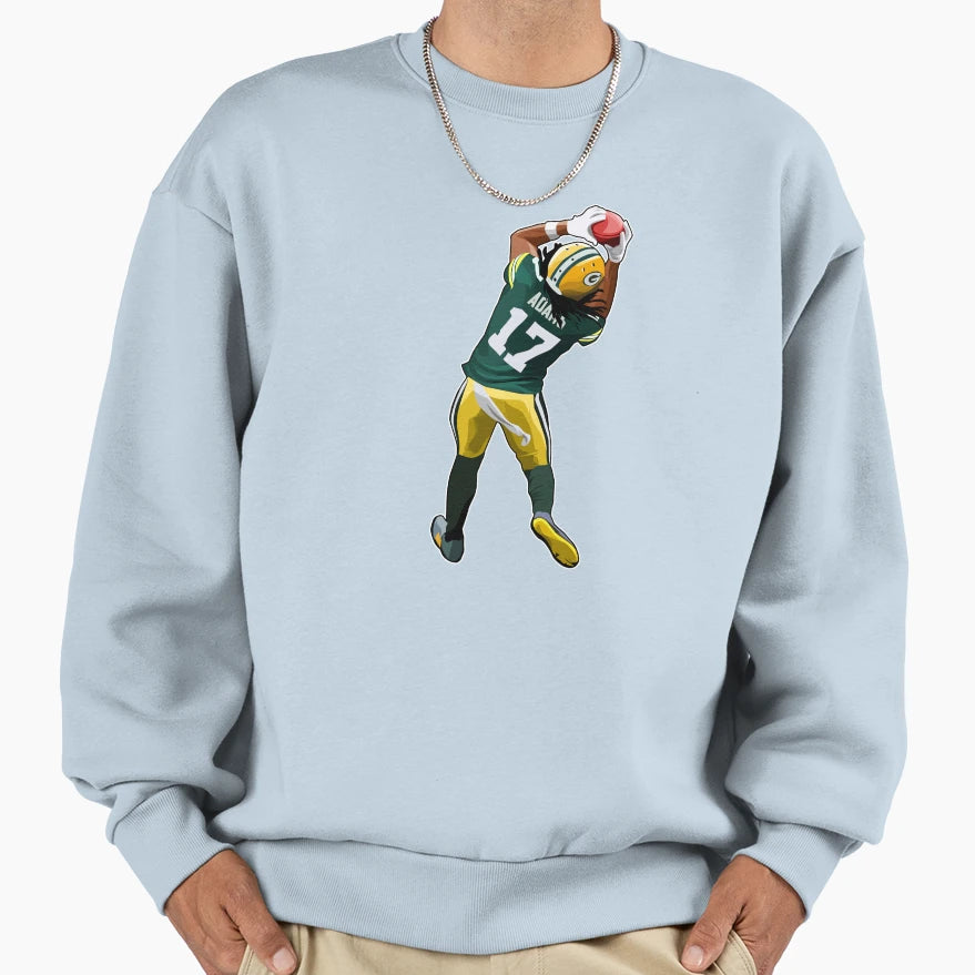 DA No 17 Catches Pass Art Sweatshirt - Graphic Print for Adults - T-Shirt, Sweatshirt, Hoodie