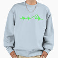 Heartbeat Tyrannosaurus Rex Sweatshirt - Novelty Apparel Unisex - T-Shirt, Sweatshirt, Hoodie