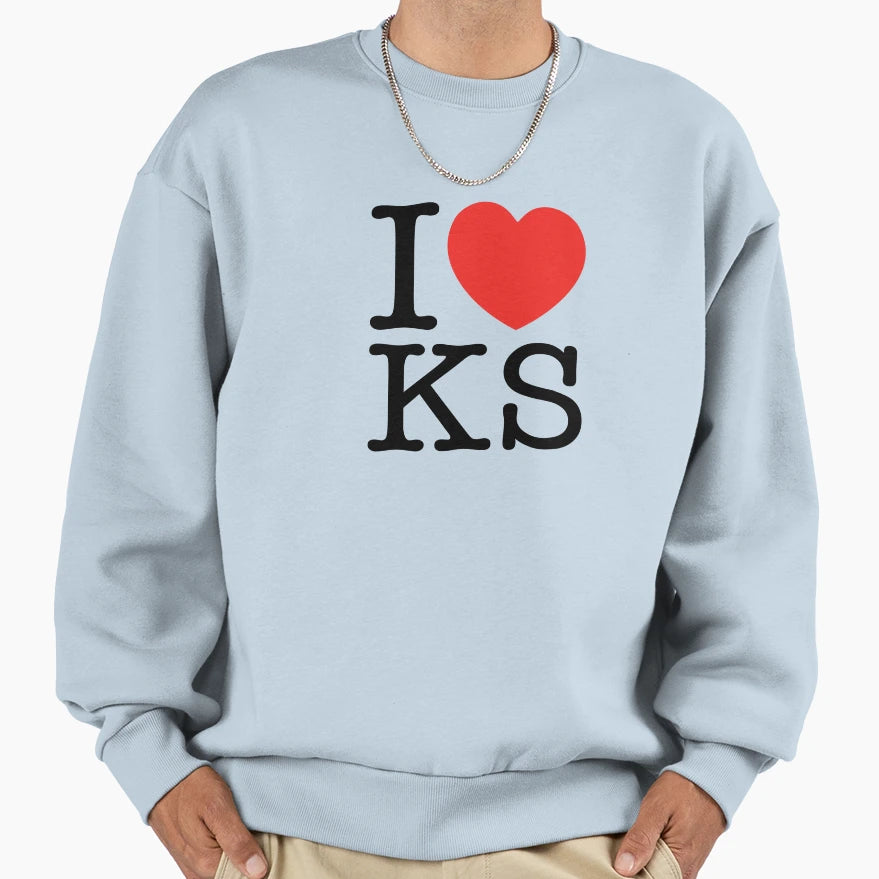 I Love Kansas Sweatshirt - Streetwear Style Unisex - T-Shirt, Sweatshirt, Hoodie
