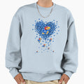 Love Kansas Jayhawk Ku Hearts Best Sweatshirt - Custom Art Print Men Women - T-Shirt, Sweatshirt, Hoodie