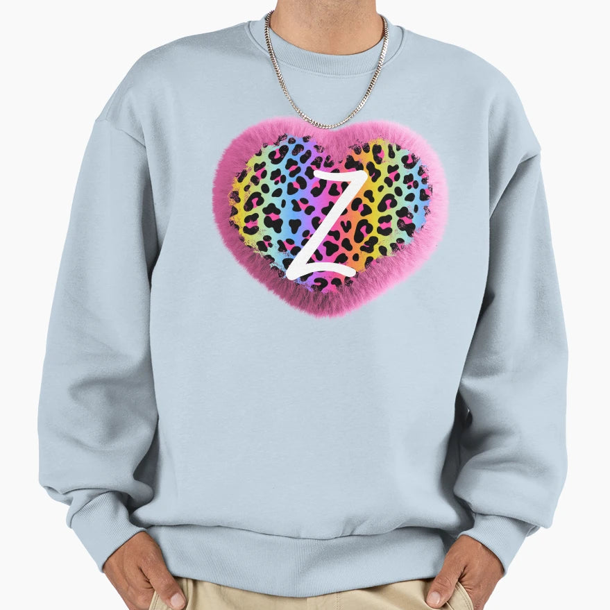 Puff Heart Z Sweatshirt - Novelty Apparel Unisex - T-Shirt, Sweatshirt, Hoodie