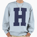 Alphabet Marine Blue H Sports Sweatshirt - Fun Novelty Design Unisex - T-Shirt, Sweatshirt, Hoodie