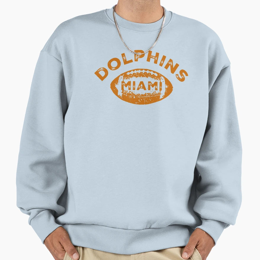 Dolphins Sweatshirt - Aesthetic Graphic for Adults - T-Shirt, Sweatshirt, Hoodie
