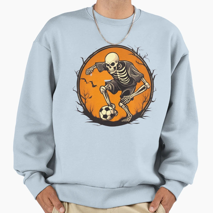 Soccer Skeleton Halloween Soccer Player Sweatshirt - Graphic Print Unisex - T-Shirt, Sweatshirt, Hoodie