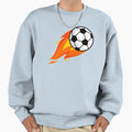 Soccer Fire Sweatshirt - Minimalist Print Men Women - T-Shirt, Sweatshirt, Hoodie