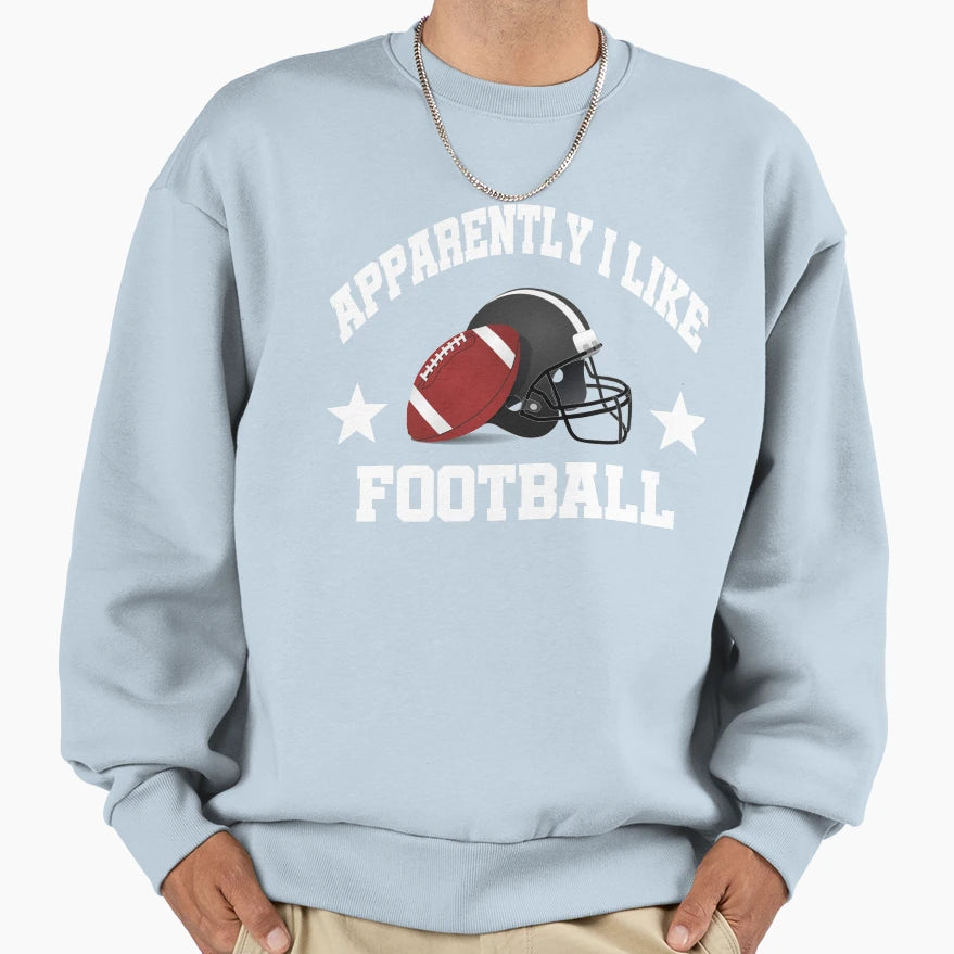 Football Party Outfit Funny Sweatshirt - Novelty Apparel Men Women - T-Shirt, Sweatshirt, Hoodie
