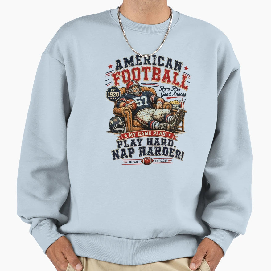 Football Sweatshirt - Casual Everyday Wear for Adults - T-Shirt, Sweatshirt, Hoodie