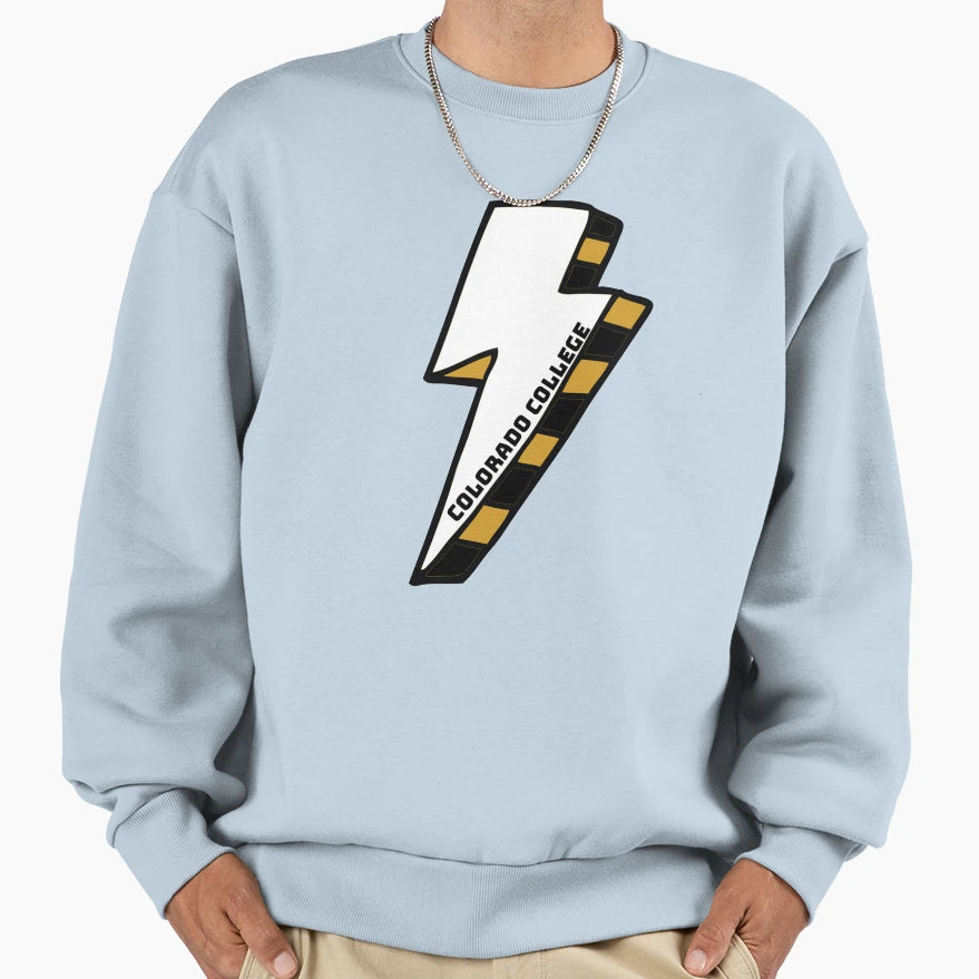 Colorado College Lightning Bolt Sweatshirt - Fun Novelty Design Men Women - T-Shirt, Sweatshirt, Hoodie
