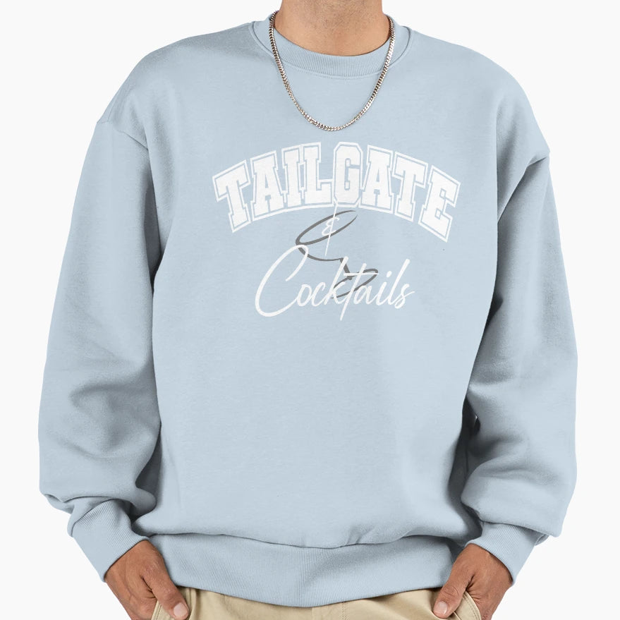 Tailgate Cocktails Sweatshirt - Graphic Print for Adults - T-Shirt, Sweatshirt, Hoodie
