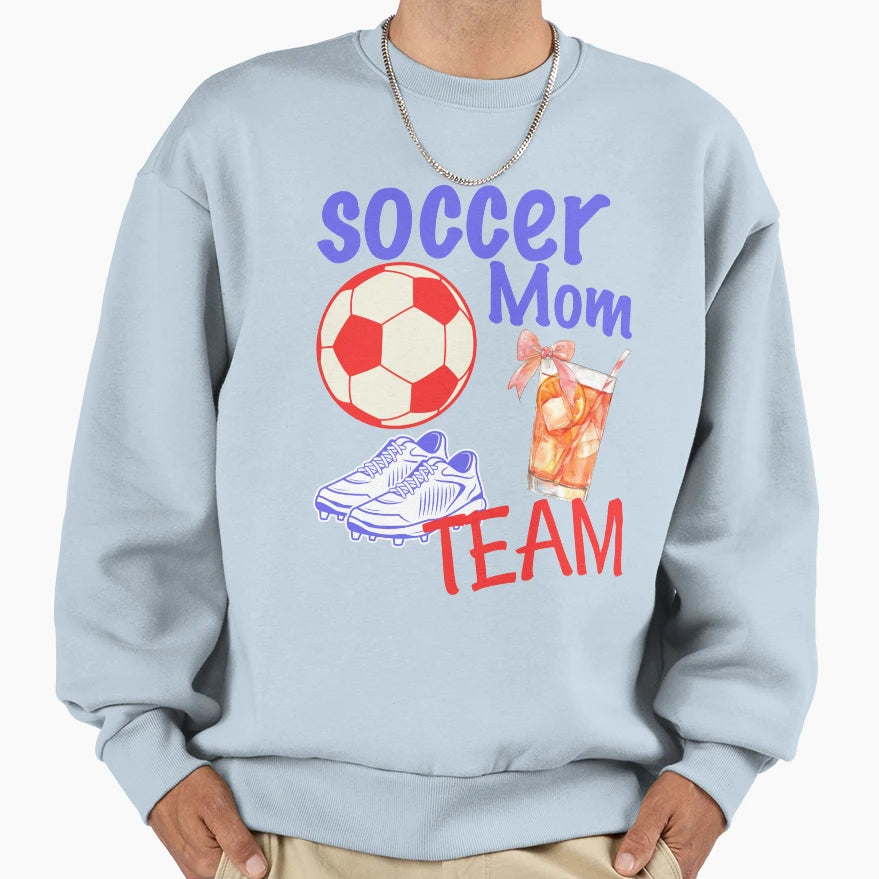 Soccer Mom Team Iced Tea Sideline Sweatshirt - Minimalist Print Men Women - T-Shirt, Sweatshirt, Hoodie