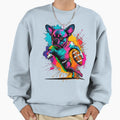 French Bulldog Playing American Sweatshirt - Novelty Apparel Men Women - T-Shirt, Sweatshirt, Hoodie