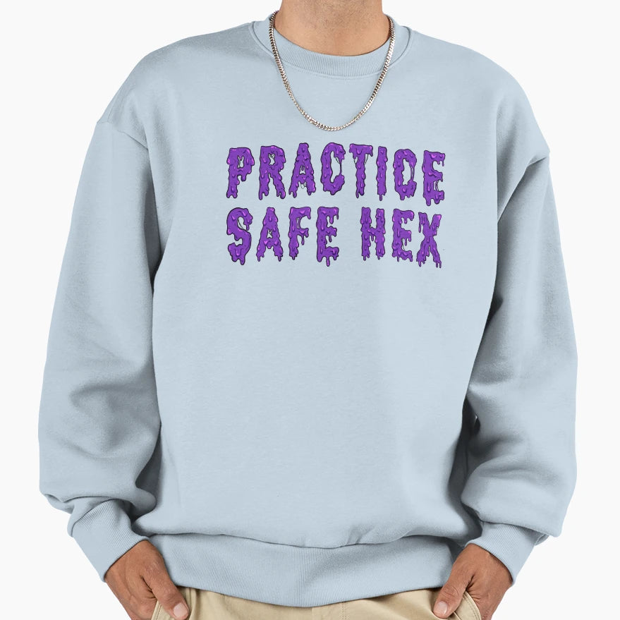 Practice Safe Hex Sweatshirt - Novelty Apparel for Adults - T-Shirt, Sweatshirt, Hoodie