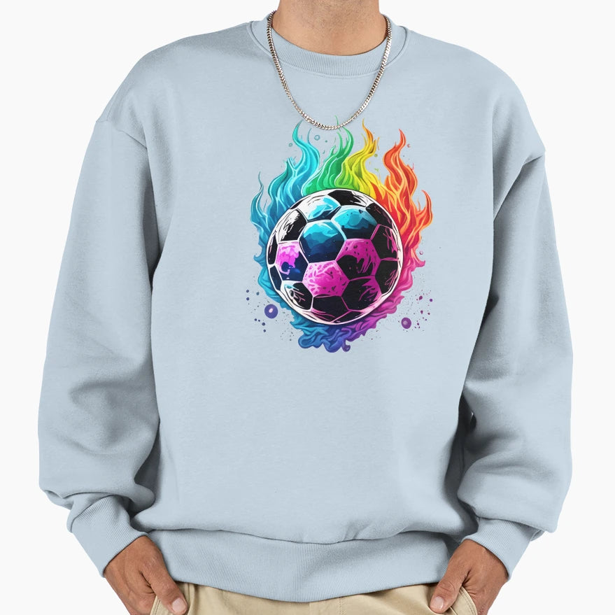 Psychedelic Soccer Ball Sweatshirt - Fun Novelty Design Men Women - T-Shirt, Sweatshirt, Hoodie