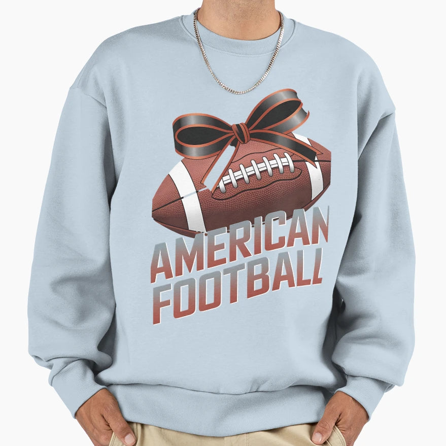 Coquette Football Lets American Sweatshirt - Casual Everyday Wear Unisex - T-Shirt, Sweatshirt, Hoodie