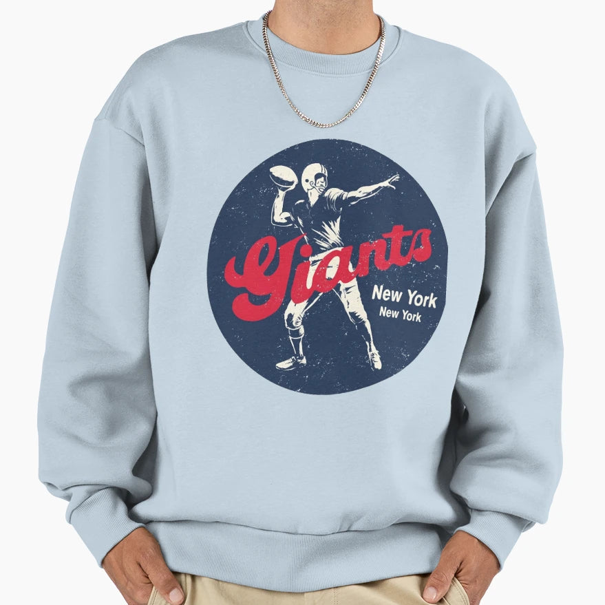 Art New York Giants Sweatshirt - Fun Novelty Design for Adults - T-Shirt, Sweatshirt, Hoodie