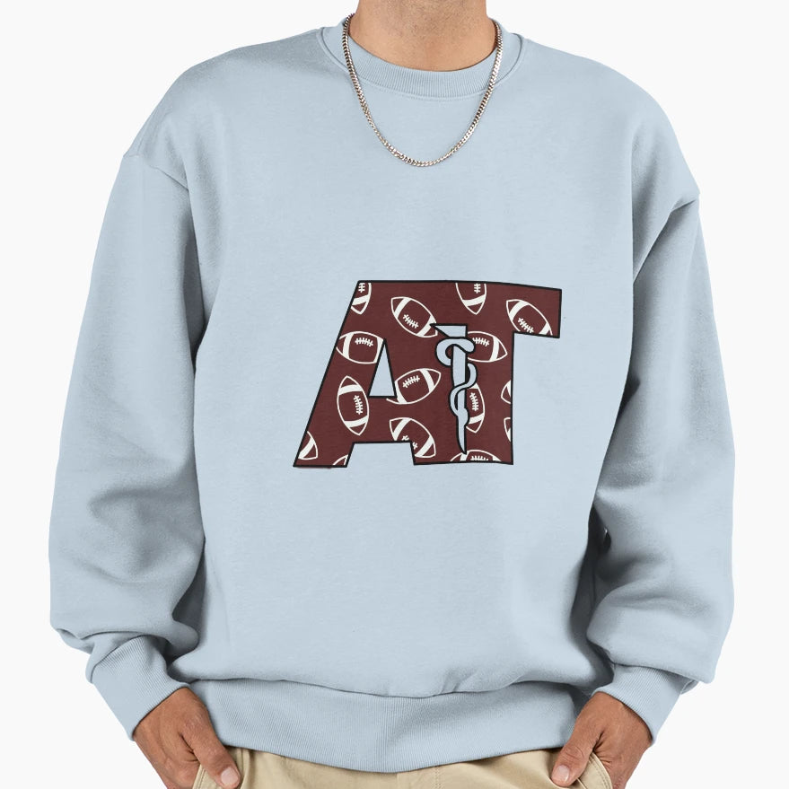 Athletic Training Logo Football Sweatshirt - Minimalist Print Men Women - T-Shirt, Sweatshirt, Hoodie