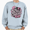 Tackle Breast Cancer Football Sweatshirt - Graphic Print for Adults - T-Shirt, Sweatshirt, Hoodie