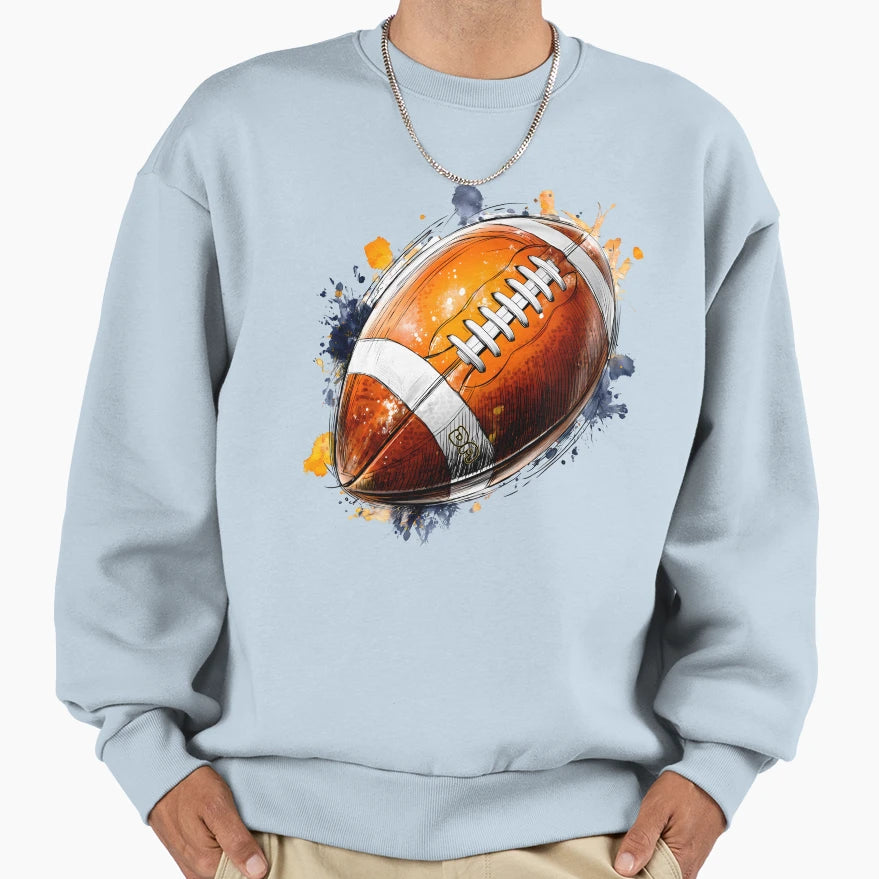 Dynamic American Football Sweatshirt - Minimalist Print Men Women - T-Shirt, Sweatshirt, Hoodie
