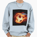 Football Fire Sweatshirt - Minimalist Print Men Women - T-Shirt, Sweatshirt, Hoodie