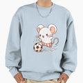 Mouse Playing Soccer Sweatshirt - Novelty Apparel Men Women - T-Shirt, Sweatshirt, Hoodie