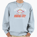 Kansas City Pro Football And Jesus Sweatshirt - Graphic Print for Adults - T-Shirt, Sweatshirt, Hoodie