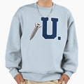 Screw U Collection Navy White Collegiate Sweatshirt - Graphic Print Unisex - T-Shirt, Sweatshirt, Hoodie
