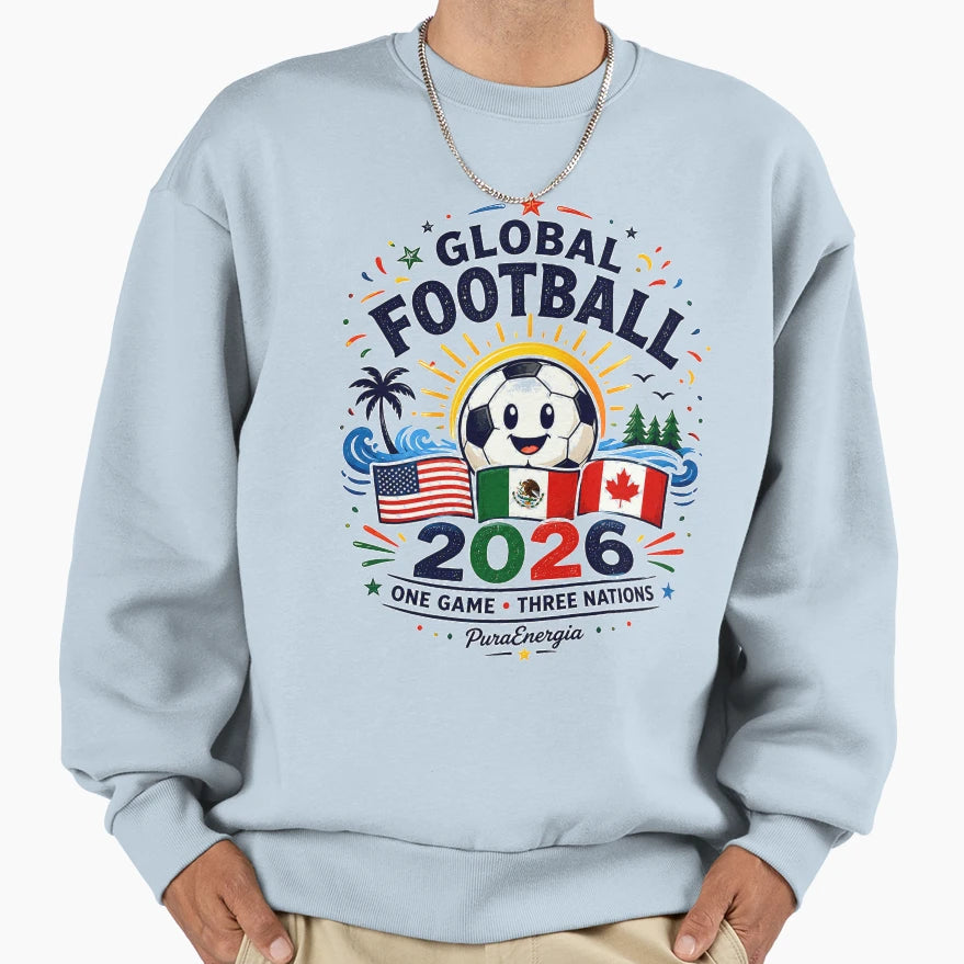 Global Football 2026 One Game Three T-Shirt - Novelty Apparel for Adults - T-Shirt, Sweatshirt, Hoodie