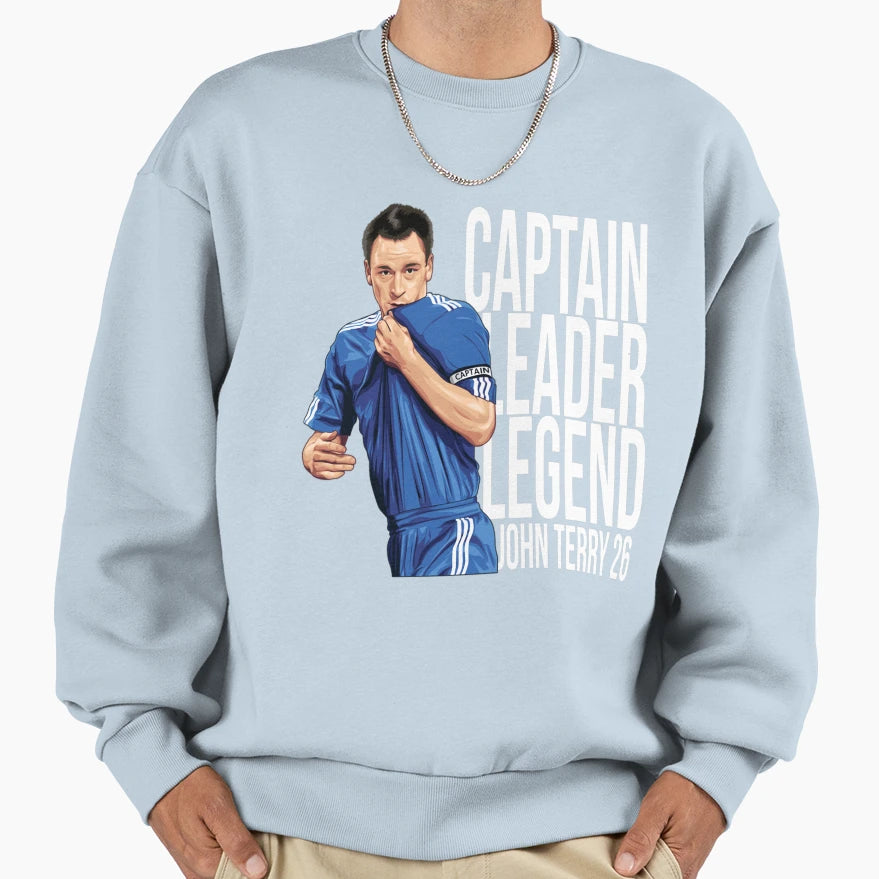 John Terry Captain Leader Legend Sweatshirt - Unique Graphic for Adults - T-Shirt, Sweatshirt, Hoodie