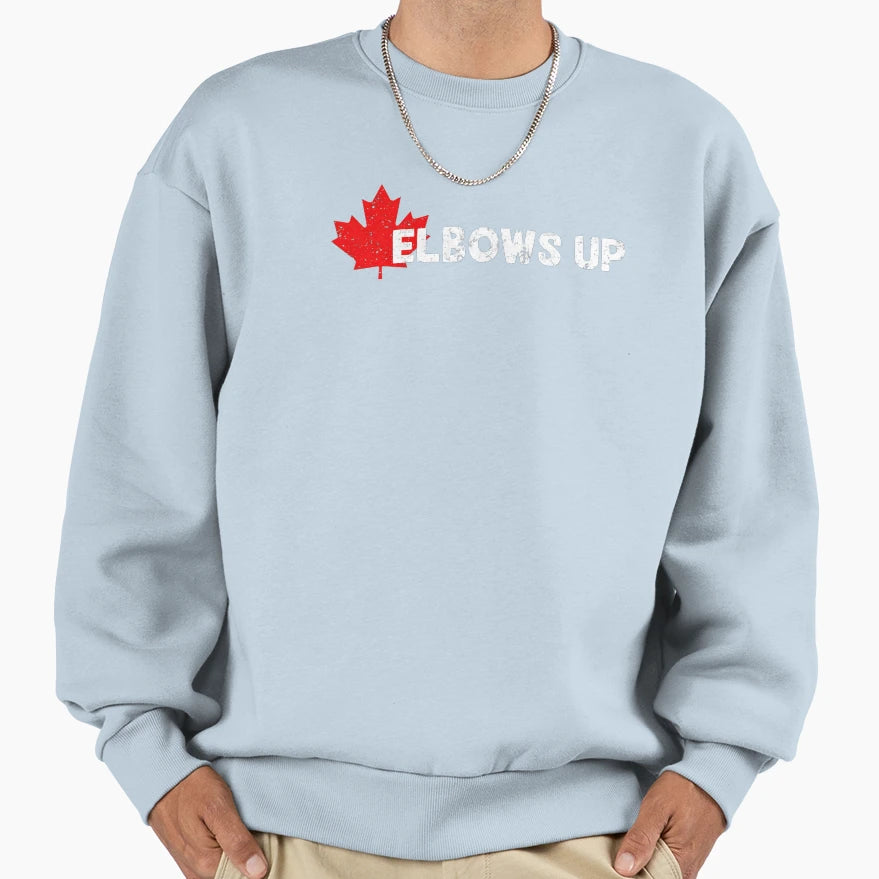 Elbows Up Sweatshirt - Minimalist Print Men Women - T-Shirt, Sweatshirt, Hoodie