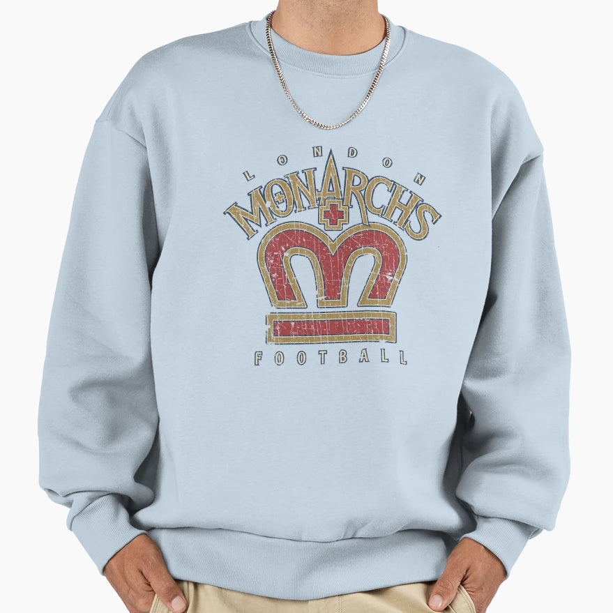 London Monarchs 1991 Sweatshirt - Minimalist Print for Adults - T-Shirt, Sweatshirt, Hoodie