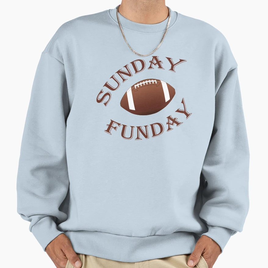 Sunday Funday Football Sport T-Shirt - Casual Everyday Wear for Adults - T-Shirt, Sweatshirt, Hoodie