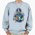 Football Zombie Player Funny Halloween Sweatshirt - Graphic Print Men Women - T-Shirt, Sweatshirt, Hoodie