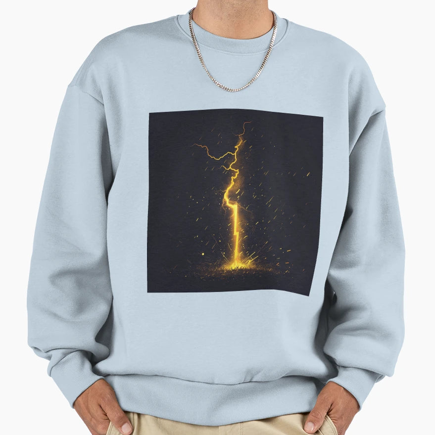 Striking Lightning Bolt Sweatshirt - Streetwear Style Unisex - T-Shirt, Sweatshirt, Hoodie