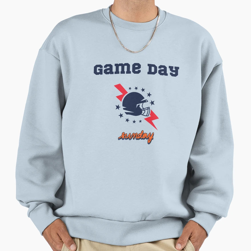 Football Game Day Sweatshirt - Minimalist Print Men Women - T-Shirt, Sweatshirt, Hoodie