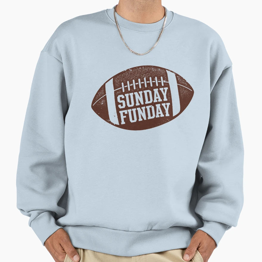 Sunday Funday American Football Fan T-Shirt - Trendy Graphic Unisex - T-Shirt, Sweatshirt, Hoodie