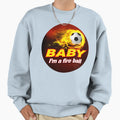 Im Fire Ball Soccer Foot Ball Sweatshirt - Minimalist Print Men Women - T-Shirt, Sweatshirt, Hoodie