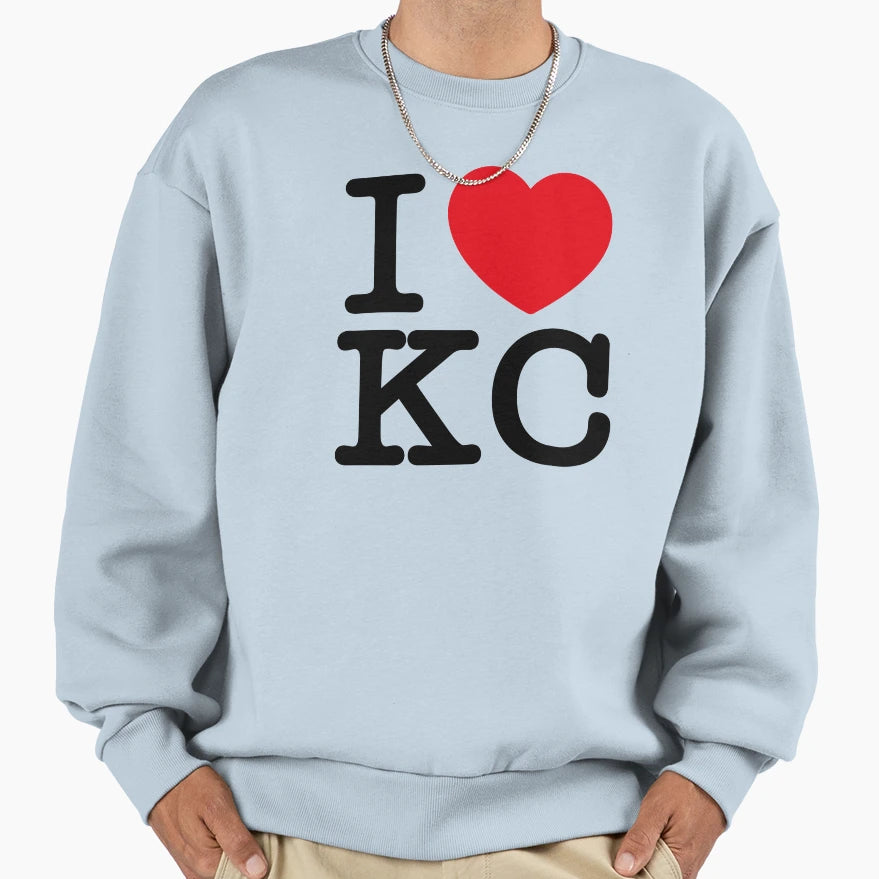 I Heart Kc Sweatshirt - Fun Novelty Design Men Women - T-Shirt, Sweatshirt, Hoodie