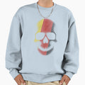 Skulls Germany Flag Halloween Skeleton Sweatshirt - Graphic Print Men Women - T-Shirt, Sweatshirt, Hoodie