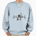 Rugby Player Rugby Heartbeat Sweatshirt - Aesthetic Graphic Men Women - T-Shirt, Sweatshirt, Hoodie