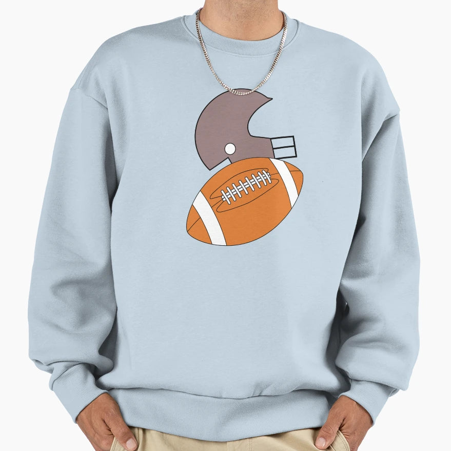 American Football Pattern Sweatshirt - Novelty Apparel Unisex - T-Shirt, Sweatshirt, Hoodie