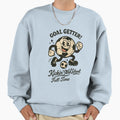 Striker Sam Cartoon Soccer Ball Sweatshirt - Trendy Graphic Unisex - T-Shirt, Sweatshirt, Hoodie