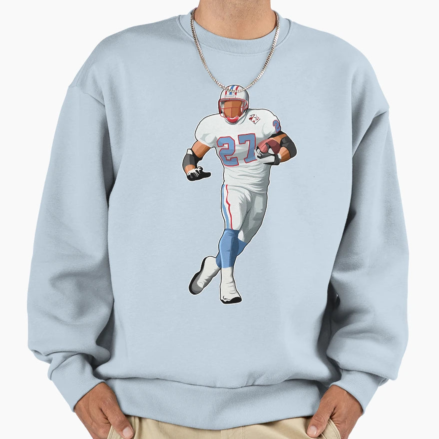 Eddie George 27 Runs Sweatshirt - Casual Everyday Wear Men Women - T-Shirt, Sweatshirt, Hoodie