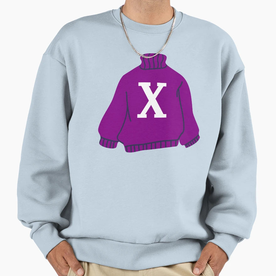 Letter Sweatshirt - Casual Everyday Wear Men Women - T-Shirt, Sweatshirt, Hoodie
