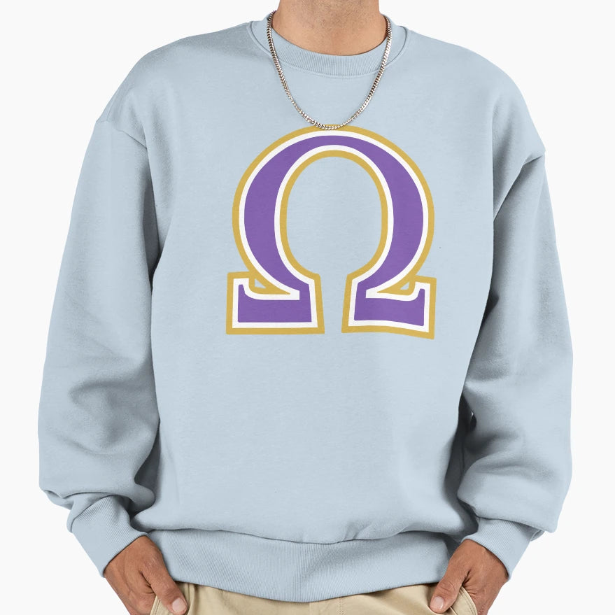 Big Que Dawg Omega Royal Purple Sweatshirt - Aesthetic Graphic Men Women - T-Shirt, Sweatshirt, Hoodie