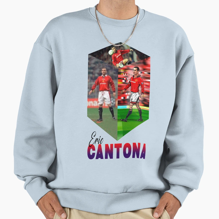 Eric Cantona King Eric Sweatshirt - Fun Novelty Design Unisex - T-Shirt, Sweatshirt, Hoodie