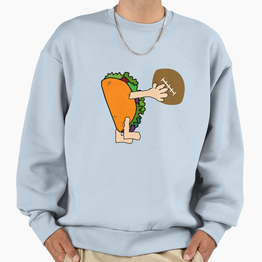 Taco Football Sweatshirt - Streetwear Style for Adults - T-Shirt, Sweatshirt, Hoodie