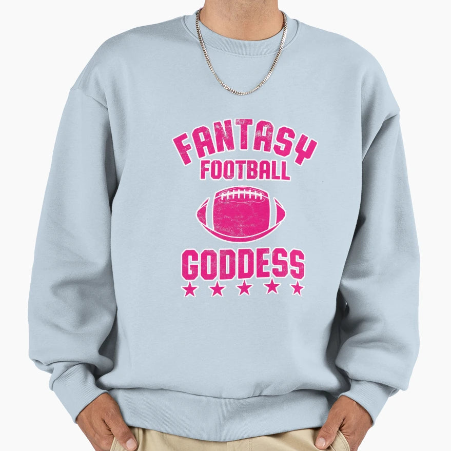 Fantasy Football Goddess Draft Sweatshirt - Novelty Apparel Unisex - T-Shirt, Sweatshirt, Hoodie