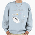 White Watercolor Football Pack Sweatshirt - Fun Novelty Design Unisex - T-Shirt, Sweatshirt, Hoodie